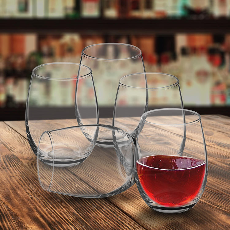 Stemless Wine Glasses by ARC 5.5 oz. Set of 12 (12 Count)