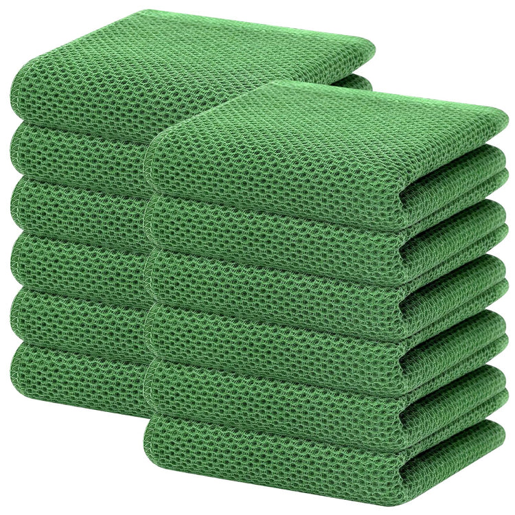 100% Cotton Waffle Weave Kitchen Dish Towels 12 (12 Count)