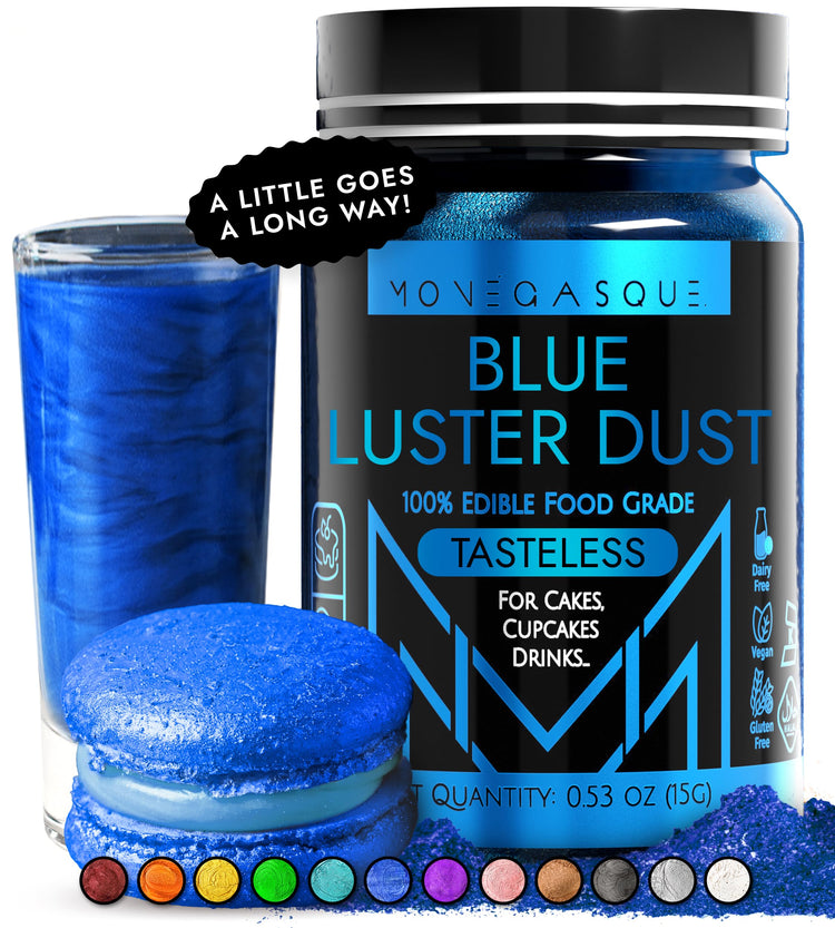Blue Edible Glitter for Drinks & Cakes