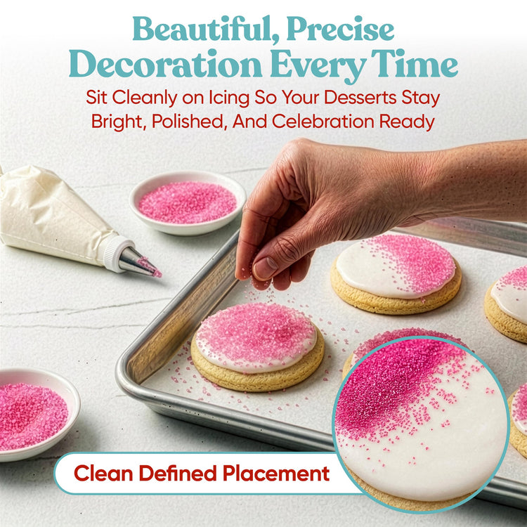 Pink Sanding Sugar for Baking & Cookie Decorating (5 Ounce)
