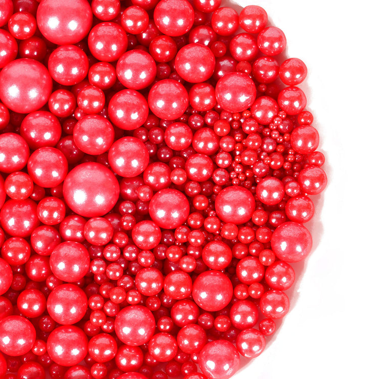 Red Pearl Sugar Sprinkles (4.58 Ounce)