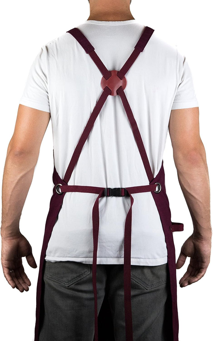 Hudson Durable Goods - Professional Grade Chef Apron for Kitchen, BBQ & Grill