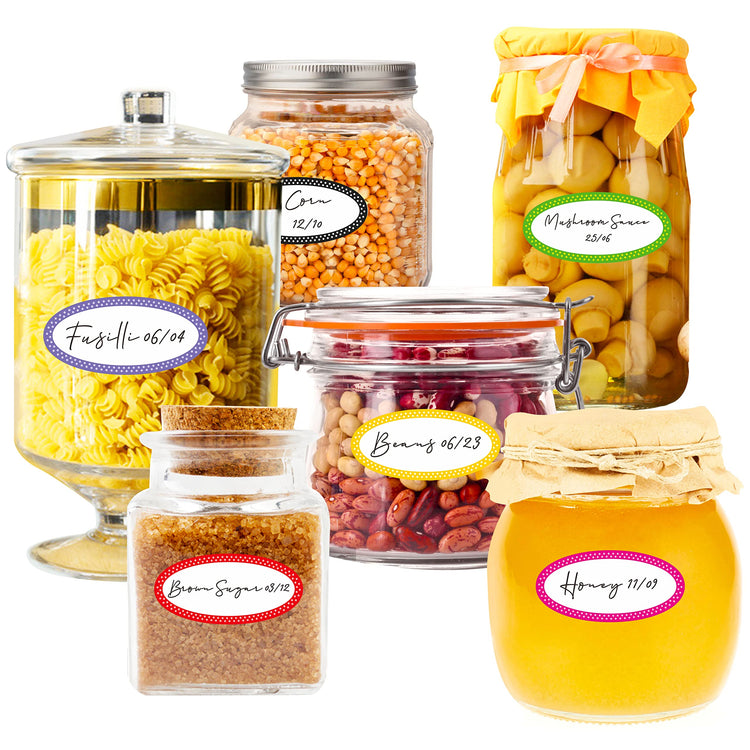 500 Removable Freezer Pantry Canning Labels (500 Count)