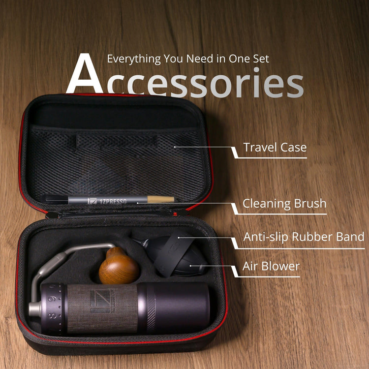 J Ultra Manual Coffee Grinder Iron Gray