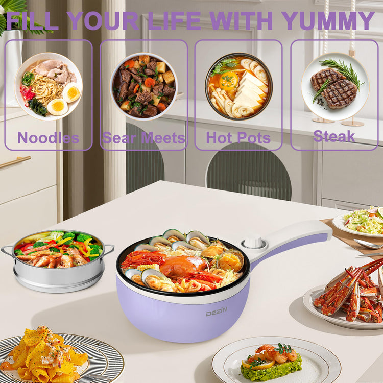 Hot Pot Electric with Steamer