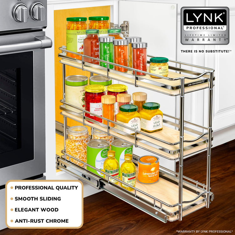 LYNK Élite 3 Tier Spice Rack Organizer Cabinet