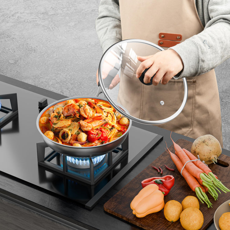 12 Inch Pan Lid For Pots Pans and Skillets