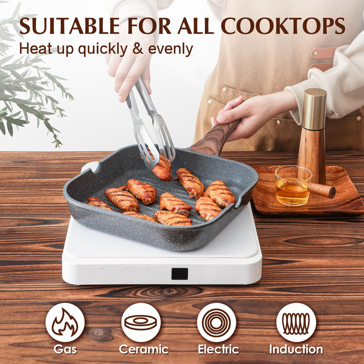 Nonstick Grill Pan for Stove Tops