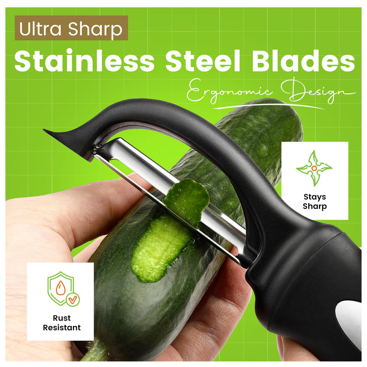 3pcs Vegetable Peelers for Kitchen