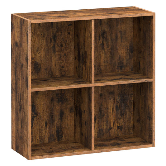 Bookcase Cube Shelf with 4 Compartments