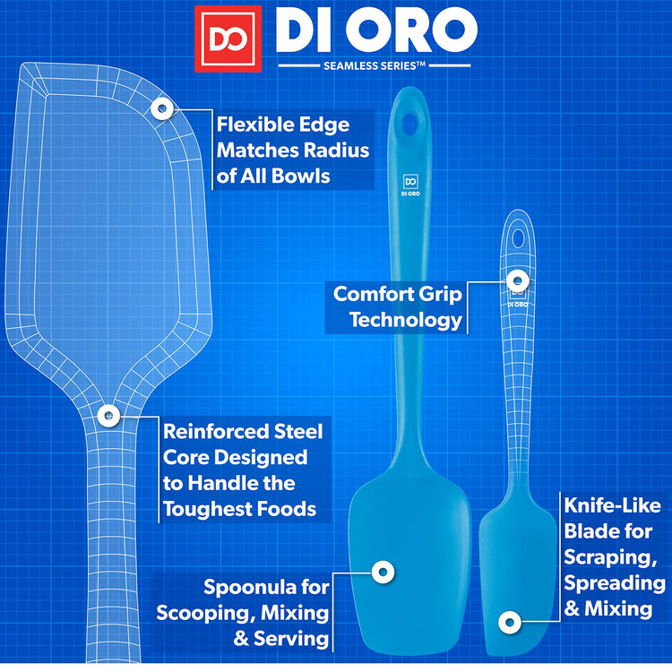 DI ORO Silicone Spatula Set (3 Count)
