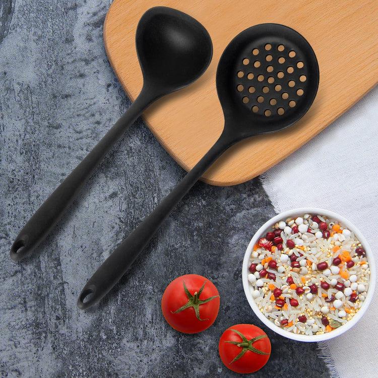 Silicone Soup Ladle Spoon Set of 2 (2 Count)