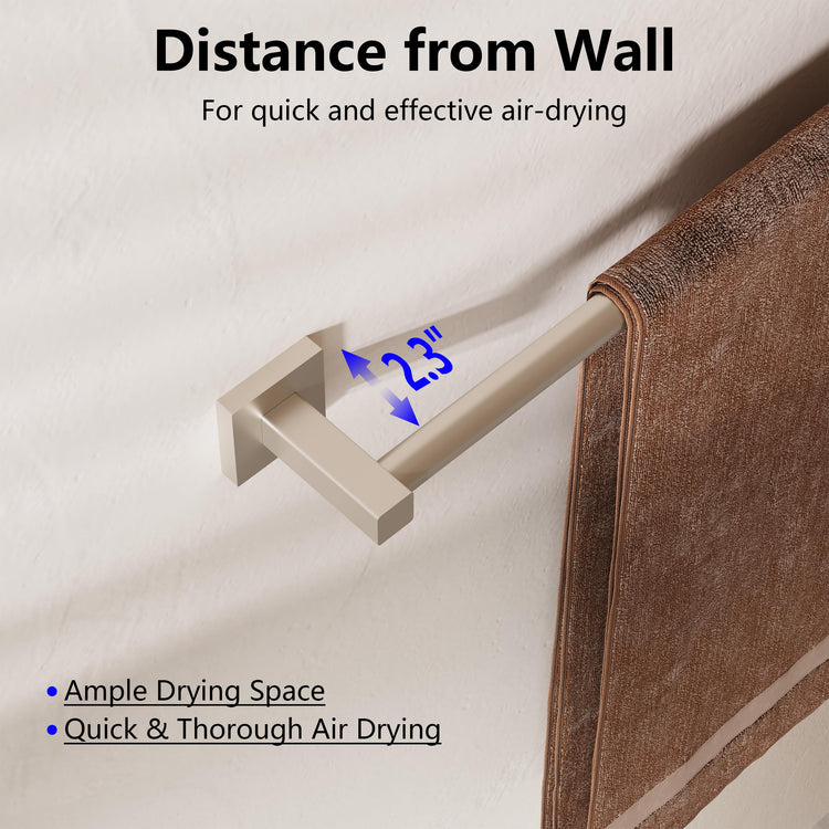 Towel Bar Towel Racks for Bathroom Wall Mounted