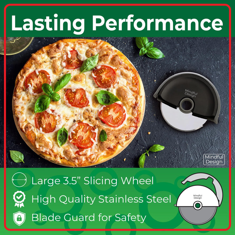Pizza Cutter Wheel with Protective Blade Cover