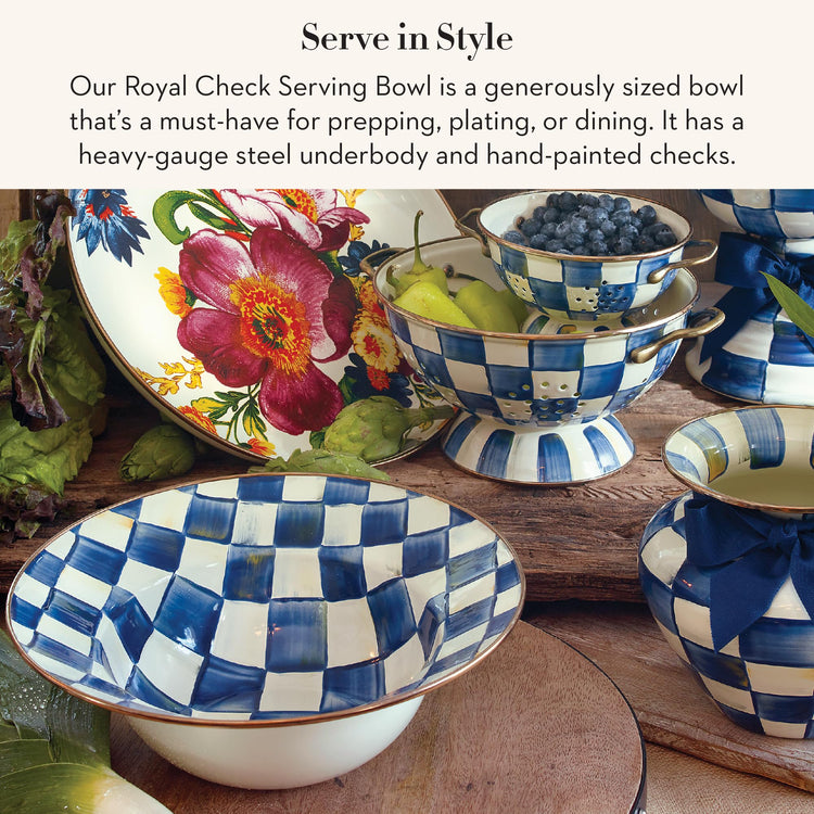 Enamel Serving Bowl