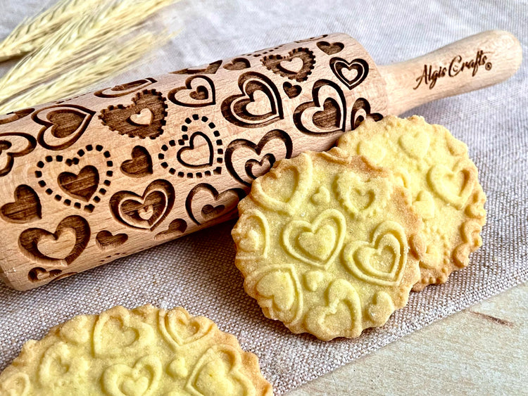 LOVELY DAY 3 KID Rolling Pin SET with HEART