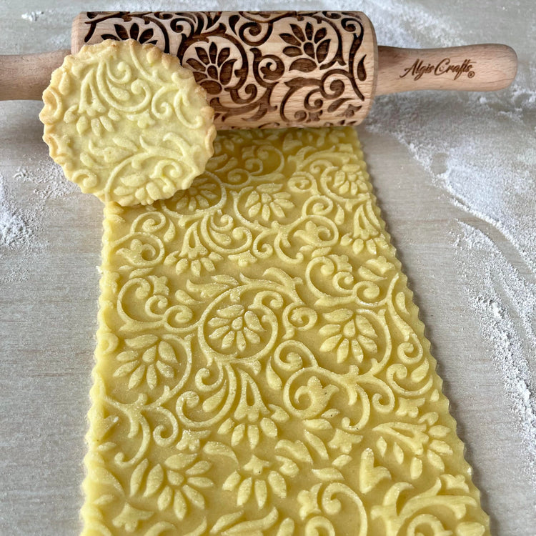FLORET 3 Kid Rolling Pin Set with Lotus