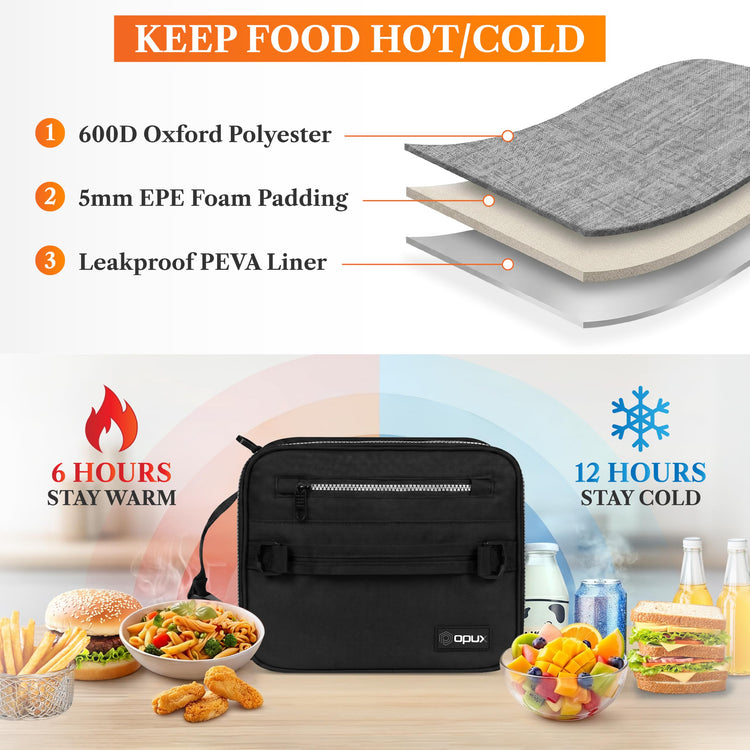 Insulated Lunch Bag for Men Women Kids