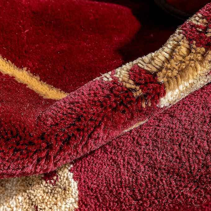 Patrician Trellis Red French European Formal Traditional 2x7 (2'3" X 7'3") Runner Rug Stain/Fade Resistant Contemporary Floral Thick Soft Plush Hallway Entryway Living Dining Room Area Rug