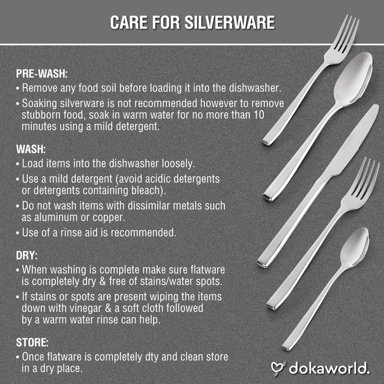 Modern Design Polished Flatware (40 Count)