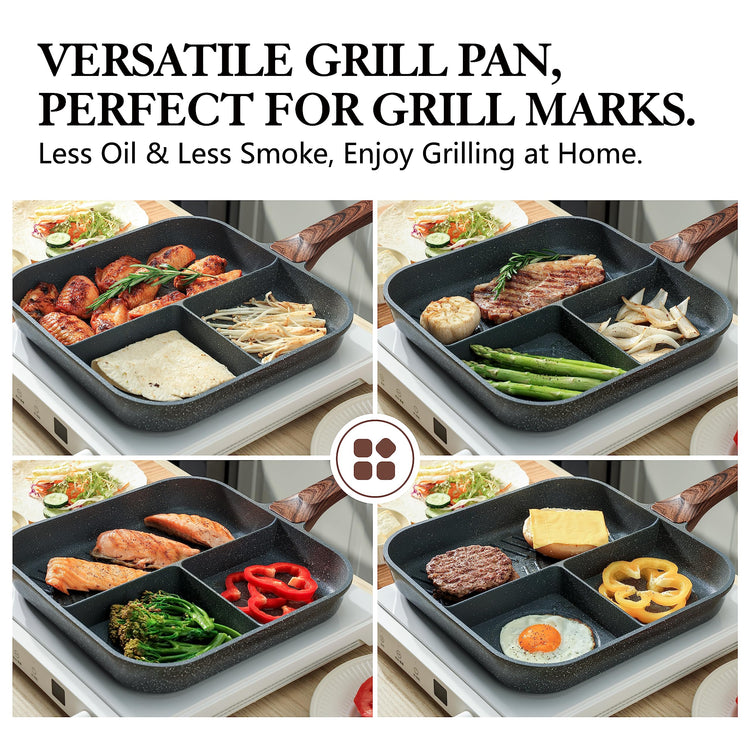 Nonstick 11 Inch Square Grill Pan