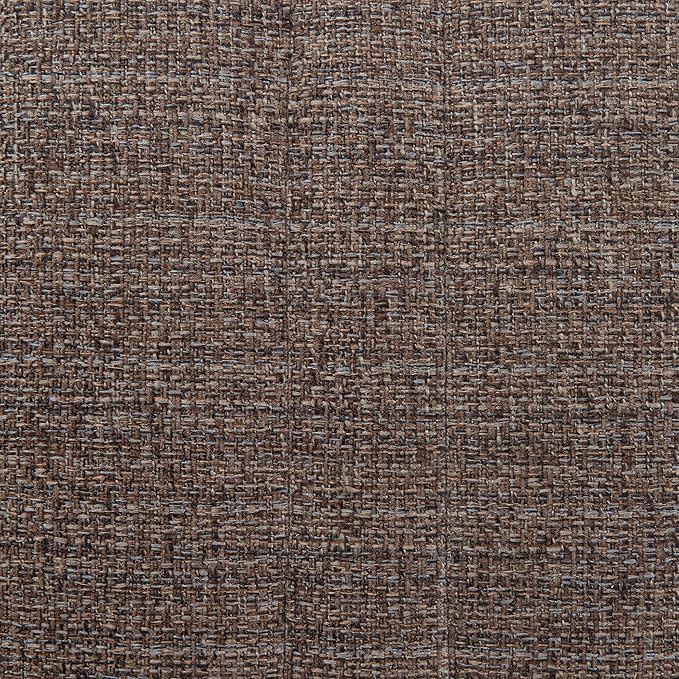SIMPLIHOME Milltown Large Ottoman Bench - 44 inch Wide Upholstered Tweed Look Fabric Rectangle Footstool Ottoman in Mink Brown, Contemporary Bench for Bedroom with Cushioned Seat, Assembled