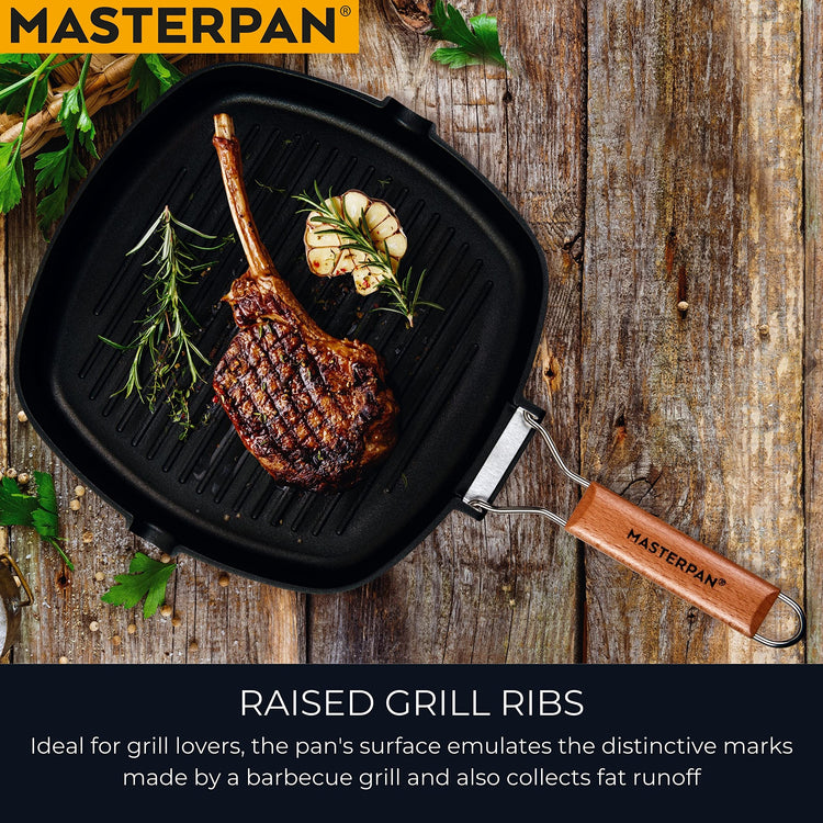 Non Stick Grill Pan Wooden
