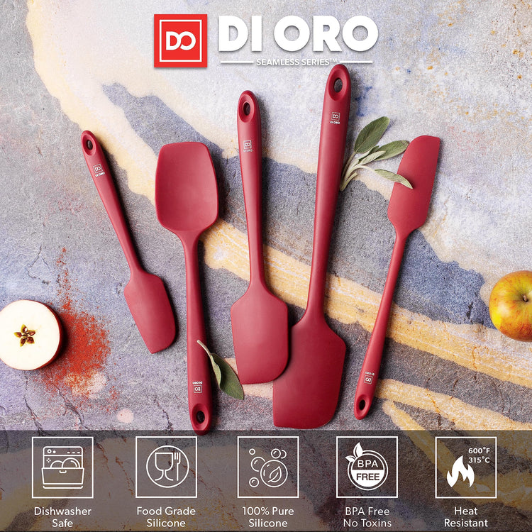 DI ORO Silicone Spatula Set (5 Count)