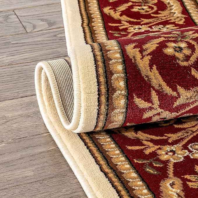 Well Woven Timeless Collection Fleur De Lis Ivory 8x10 Luxurious Traditional French Aubusson Oriental Area Rug Perfect for Living Room Bedroom or Dining Room Easy-to-Clean Durable Design