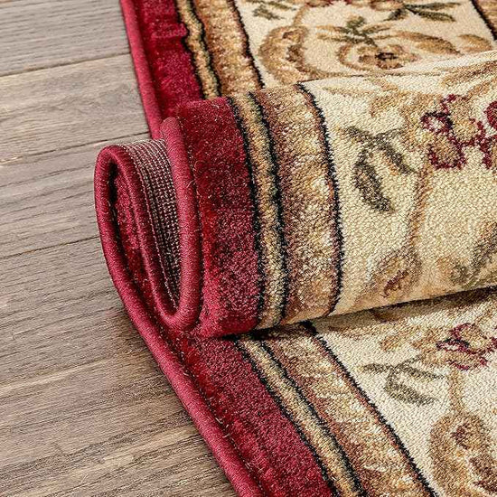 Patrician Trellis Red French European Formal Traditional 2x7 (2'3" X 7'3") Runner Rug Stain/Fade Resistant Contemporary Floral Thick Soft Plush Hallway Entryway Living Dining Room Area Rug