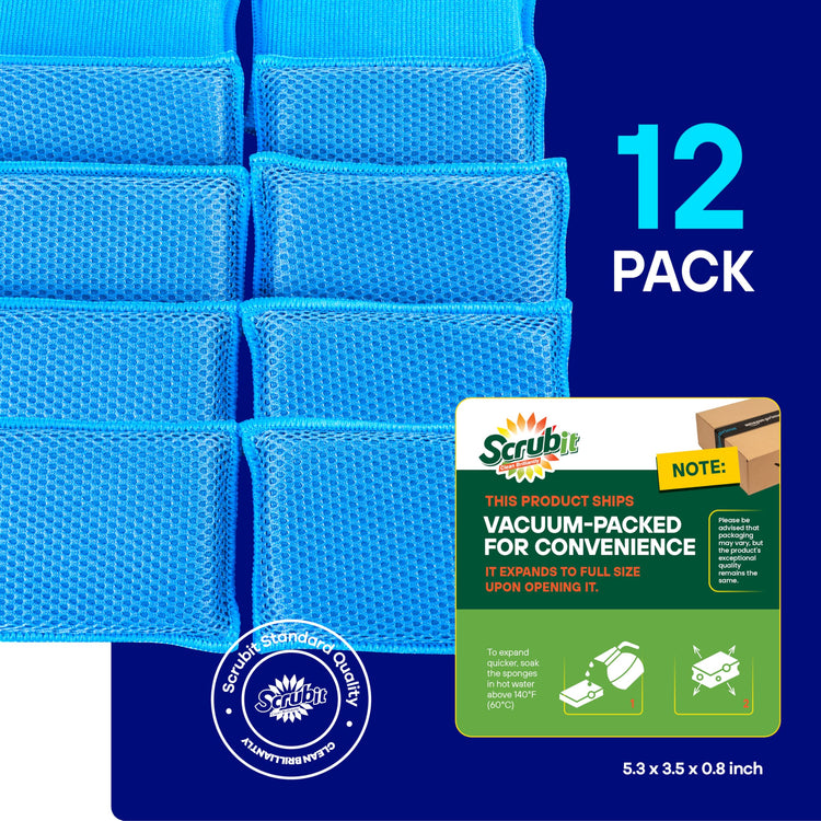 Reusable Sponges for Dishes (12 Count)