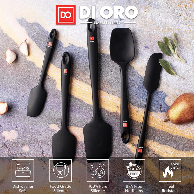 DI ORO Silicone Spatula Set (5 Count)