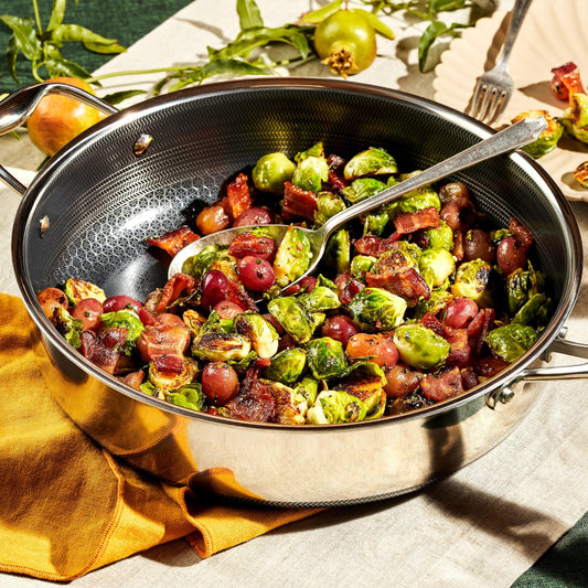 4.5 Qt Hybrid Nonstick Deep Sauté Frying Pan & Lid