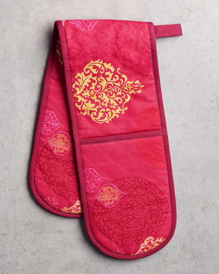 Double Oven Mitts 100% Cotton Double Oven Glove