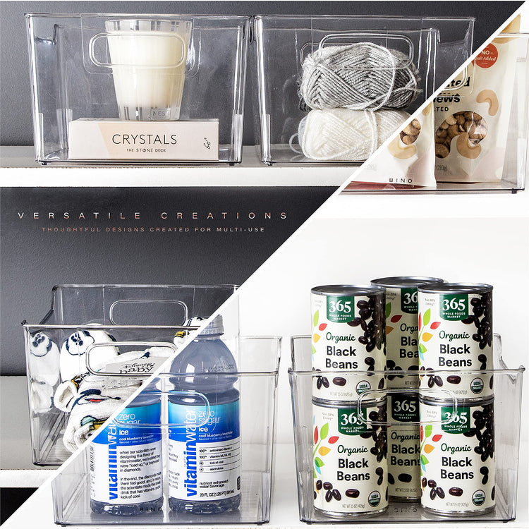 Plastic Storage Bins (4 Count)