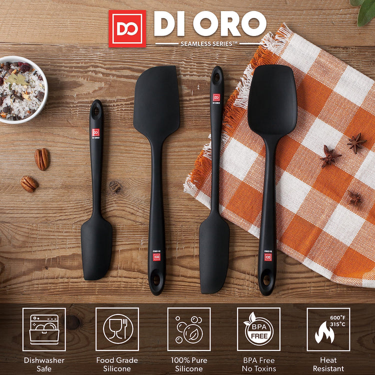 DI ORO Silicone Spatula Set (4 Count)