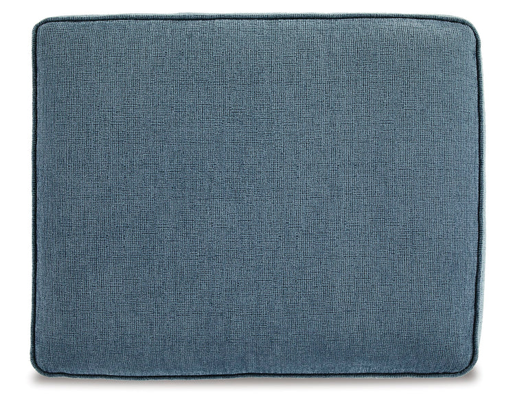 Ottoman Cashton Blue Rectangular Foot Rest