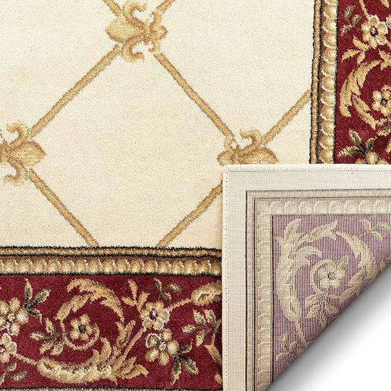 Well Woven Timeless Collection Fleur De Lis Ivory 3x12 Runner Luxurious Traditional French Aubusson Oriental Area Rug Perfect for Living Room Bedroom or Dining Room Easy-to-Clean Durable Design