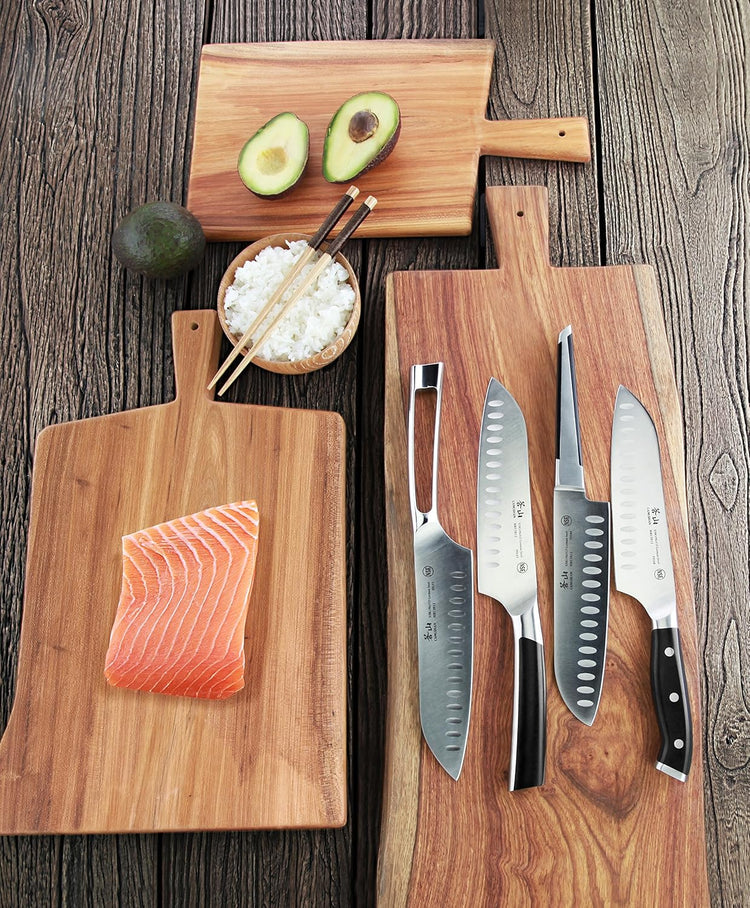 Cangshan D Series 59168 German Steel Forged Santoku Knife, 7-Inch