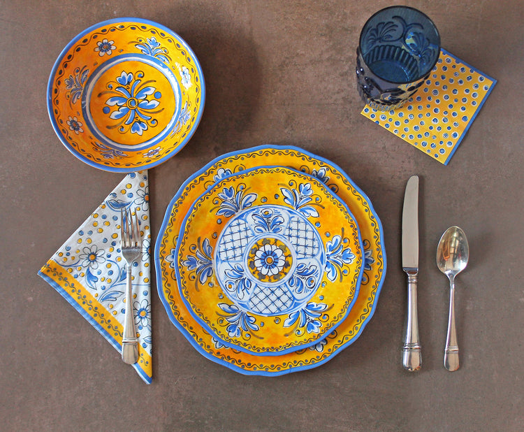 Luxury 16 Piece Melamine Dinnerware Set