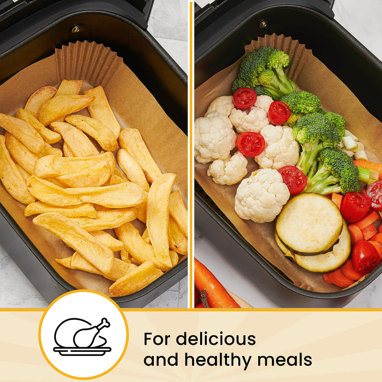 Rectangular Air Fryer Liners Disposable (125 Count)