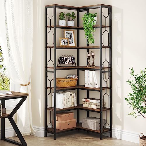 Corner Shelf 7 (Rustic Brown)