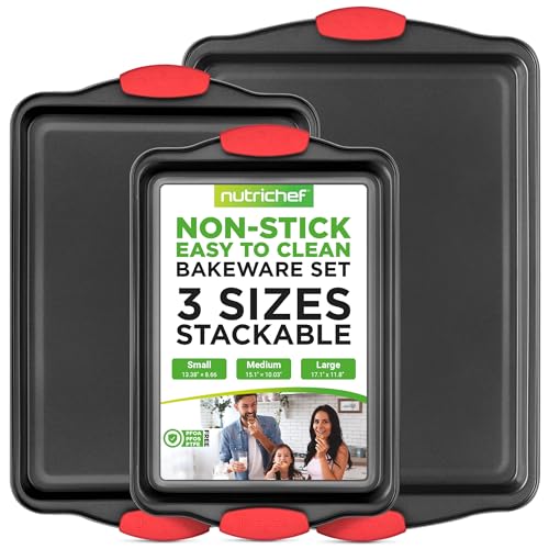 3‑Piece Nonstick Cookie Sheets (3-Piece Set)