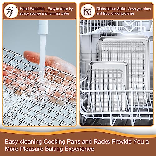 16 + 10.4 Inch Cookie Baking Sheet Pan with Wire Rack (16 + 10.4 Inch)