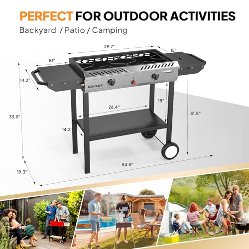 2 Burner Outdoor Propane Gas Stove with Auto (Flagship)