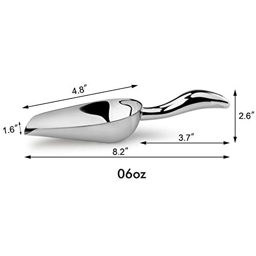 Stainless Steel Scoop (6-Ounce Stainless Steel)