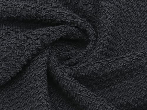 Cotton Dish Towels For Kitchen (Black Multi)