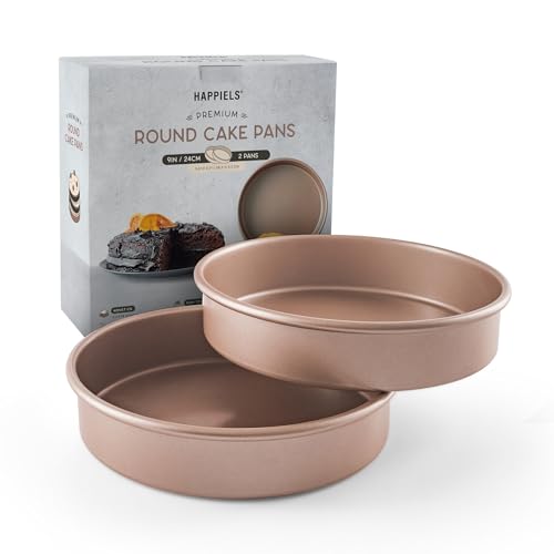 9 inch Raund Cake Pan 2 Pack Nonstick (Round 9'' Pan 2-Pack)