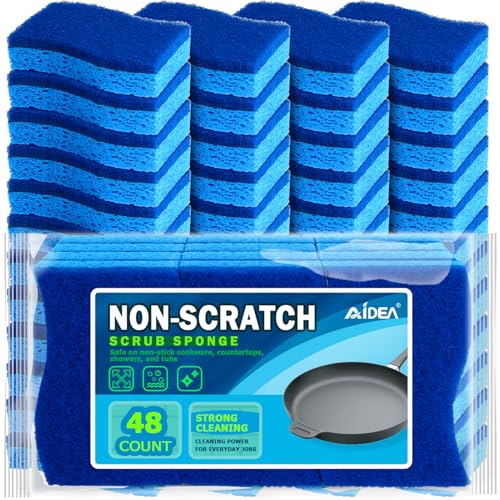 Non Scratch Scrub Sponge (Blue)
