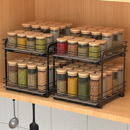 2 Tier Spice Rack (2 Tier,9.5''Wx10.5''Dx9.5''H)